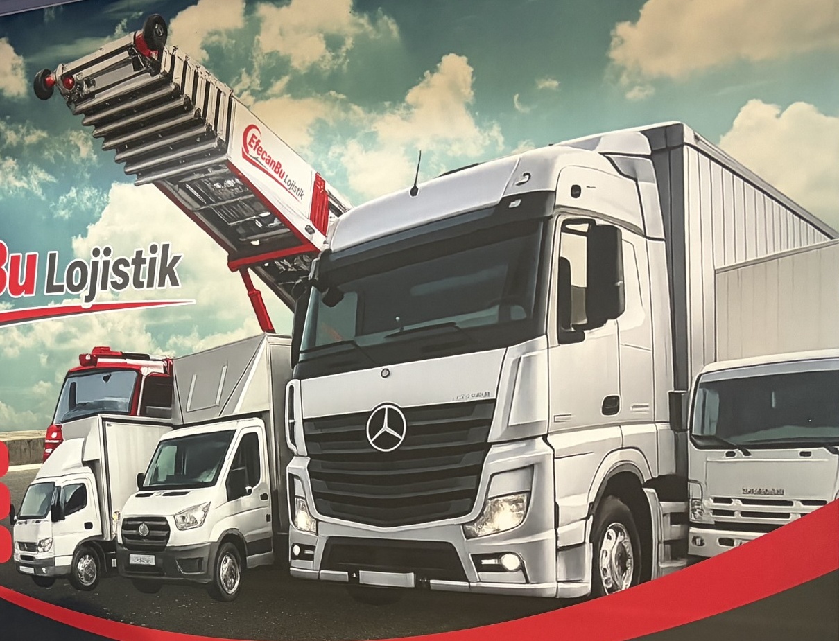 EfecanBu Lojistik tabelasındaki nakliye araçları ve taşıma asansörü